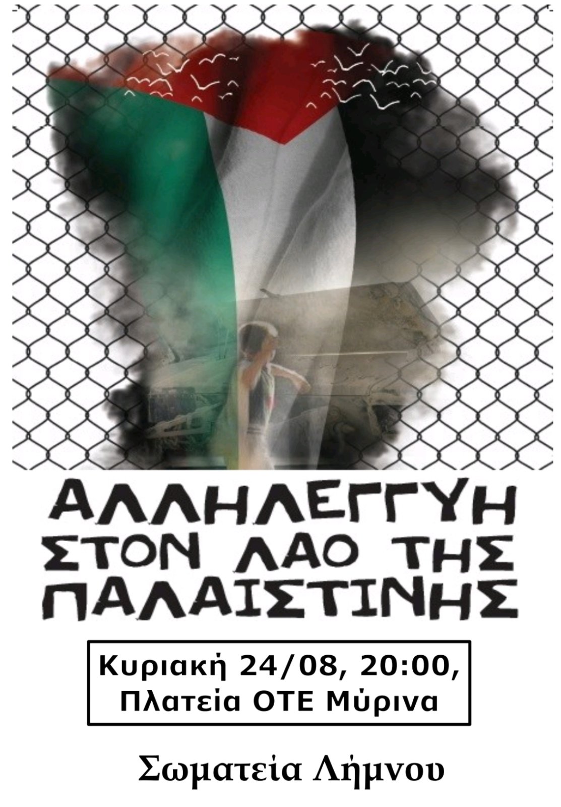 ΑΦΙΣΑ ΓΙΑ ΠΑΛΑΙΣΤΙΝΗ