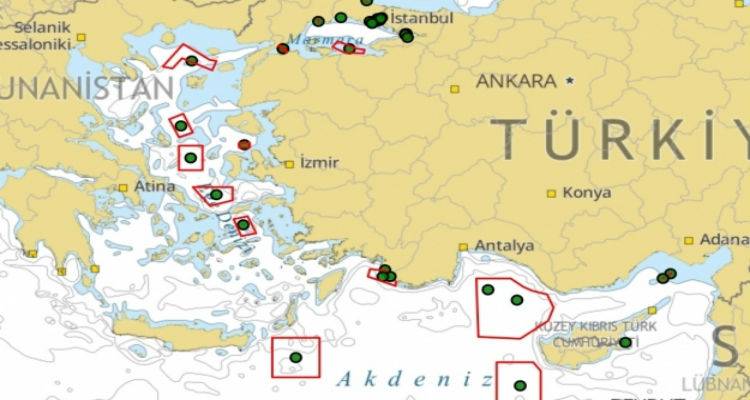 «Κοκκινίζει» τον χάρτη του Αιγαίου η Άγκυρα με ασκήσεις από Θάσο έως Καστελόριζο