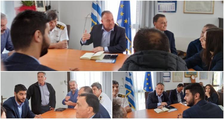 Στη Λήμνο ο Υφ. Ναυτιλίας συνοδευμένος από τον Προέδρο του ΟΠΕΚΕΠΕ (video + photos)