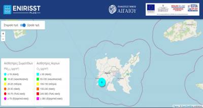 ENIRISST: Έ&rho;&epsilon;&upsilon;&nu;&alpha; &gamma;&iota;&alpha; &tau;&omicron;&upsilon;&sigmaf; &alpha;&tau;&mu;&omicron;&sigma;&phi;&alpha;&iota;&rho;&iota;&kappa;&omicron;ύ&sigmaf; &rho;ύ&pi;&omicron;&upsilon;&sigmaf; &sigma;&epsilon; &nu;&eta;&sigma;&iota;ά &tau;&omicron;&upsilon; &Alpha;&iota;&gamma;&alpha;ί&omicron;&upsilon; | &Alpha;&iota;&sigma;&theta;&eta;&tau;ή&rho;&alpha;&sigmaf; &kappa;&alpha;&iota; &sigma;&tau;&eta; &Lambda;ή&mu;&nu;&omicron;