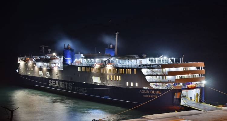 Aqua Blue: Αναχωρεί νωρίτερα από το Λαύριο για Λήμνο