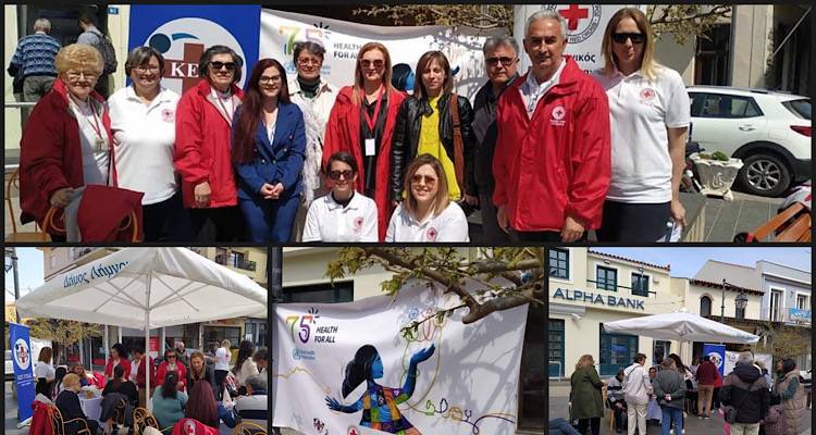 Εξόρμηση του Ιατρικού Συλλόγου Λήμνου στο κέντρο της πόλης για τη δράση «Φροντίζω την υγεία μου» (photos)