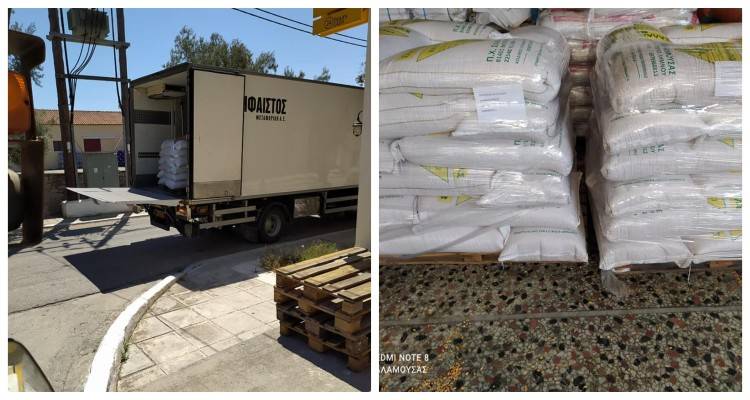 Το καλαμπόκι Λήμνου ταξιδεύει στις πυρόπληκτες περιοχές της Εύβοιας