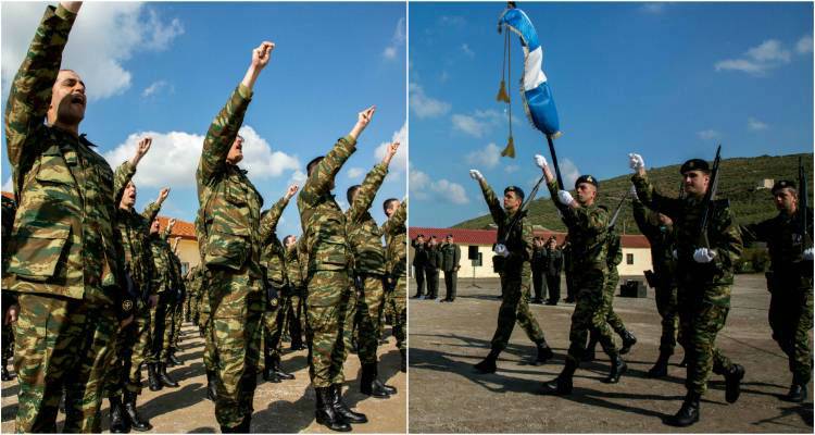 Ορκωμοσία οπλιτών στη Λήμνο