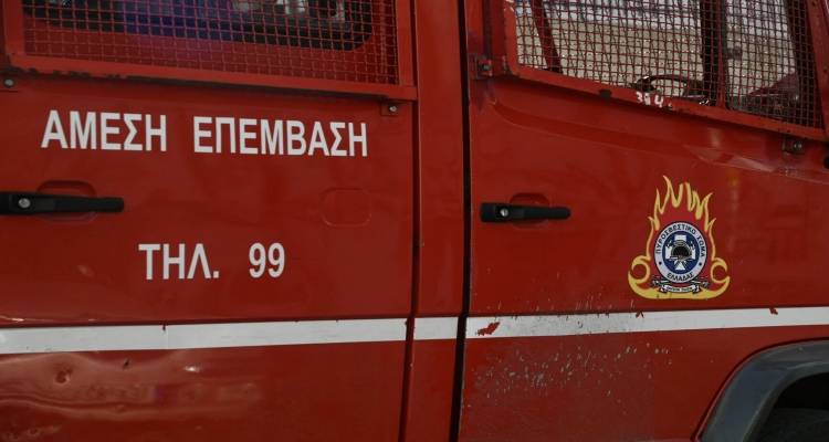 Φωτιά σε αποθήκη στο Πεδινό