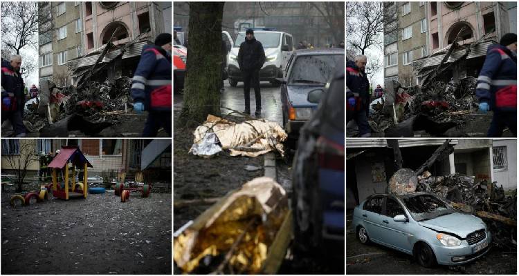 Ουκρανία: 15 νεκροί από τη συντριβή ελικοπτέρου, ξεκληρίστηκε το υπ.Εσωτερικών -Εικόνες χάους