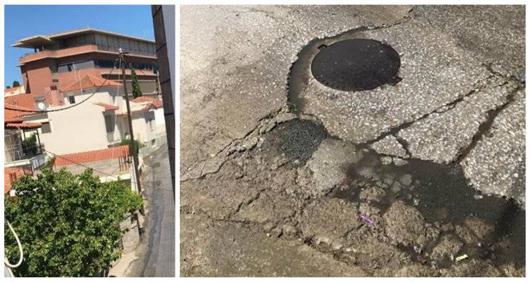 Μύρινα: Προβλημάτισαν τα βρώμικα νερά που έτρεχαν μπροστά από το Νοσοκομείο