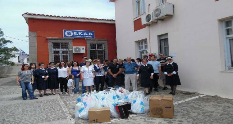 Εθελόντριες του Ελληνικού Ερυθρού Σταυρού στα Περιφερειακά Ιατρεία της Λήμνου