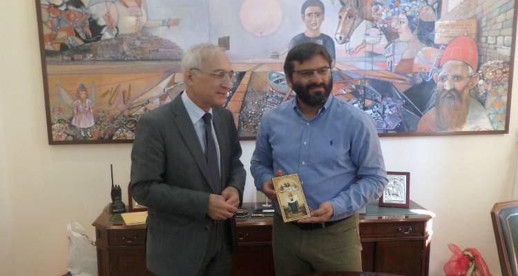 Με τον Γενικό Πρόξενο της Ρωσίας συναντήθηκε ο Δήμαρχος Λήμνου (photos)