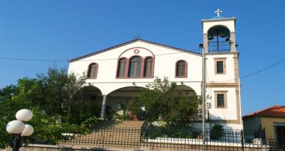 &Nu;&upsilon;&chi;&tau;&epsilon;&rho;&iota;&nu;ή &Theta;&epsilon;ί&alpha; &Lambda;&epsilon;&iota;&tau;&omicron;&upsilon;&rho;&gamma;ί&alpha; &sigma;&tau;&omicron;&nu; Ά&gamma;&iota;&omicron; &Gamma;&epsilon;ώ&rho;&gamma;&iota;&omicron; &Pi;&lambda;&alpha;&tau;έ&omicron;&sigmaf; &gamma;&iota;&alpha; &tau;&eta;&nu; &epsilon;&omicron;&rho;&tau;ή &tau;&omega;&nu; &Epsilon;&iota;&sigma;&omicron;&delta;ί&omega;&nu; &tau;&eta;&sigmaf; &Theta;&epsilon;&omicron;&tau;ό&kappa;&omicron;&upsilon;