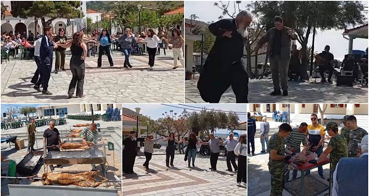 &Gamma;&iota;&omicron;&rho;&tau;ή &tau;&omicron;&upsilon; &Pi;ά&sigma;&chi;&alpha; &kappa;&alpha;&iota; &tau;&eta;&sigmaf; Ά&nu;&omicron;&iota;&xi;&eta;&sigmaf; &sigma;&tau;&omicron;&nu; Ά&gamma;&iota;&omicron; &Epsilon;&upsilon;&sigma;&tau;&rho;ά&tau;&iota;&omicron; &kappa;&alpha;&iota; ό&lambda;&omicron; &tau;&omicron; &nu;&eta;&sigma;ί έ&gamma;&iota;&nu;&epsilon; &mu;&iota;&alpha; &mu;&epsilon;&gamma;ά&lambda;&eta; &pi;&alpha;&rho;έ&alpha;