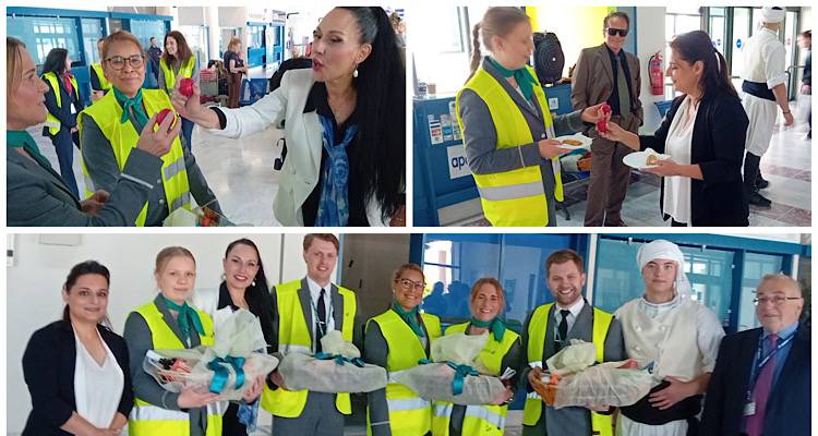 Με χαμόγελα, κόκκινα αυγά και λημνιό κρασί υποδέχτηκε η ΑΜΚΕ τους Σουηδούς στο πρώτο τσάρτερ της σεζόν