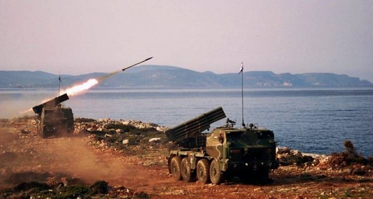 Βολές καμπύλης τροχιάς και αντιαεροπορικών στη νοτιοανατολική Λήμνο