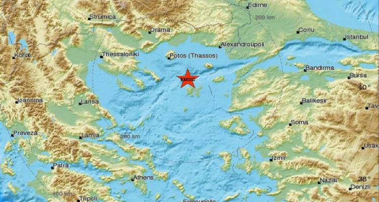 Ασθενής σεισμική δόνηση βόρεια της Λήμνου