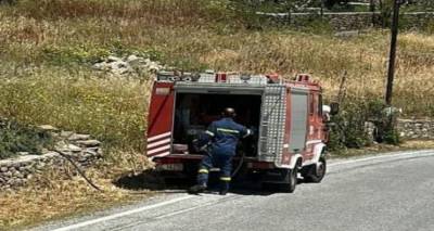 Μικρής έκτασης φωτιά στην είσοδο του Αγίου Δημητρίου