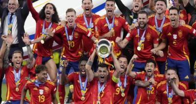 EURO 2024: &Pi;&rho;&omega;&tau;&alpha;&theta;&lambda;ή&tau;&rho;&iota;&alpha; &Epsilon;&upsilon;&rho;ώ&pi;&eta;&sigmaf; &gamma;&iota;&alpha; &tau;έ&tau;&alpha;&rho;&tau;&eta; &phi;&omicron;&rho;ά &eta; &Iota;&sigma;&pi;&alpha;&nu;ί&alpha; -&Nu;ί&kappa;&eta;&sigma;&epsilon; &mu;&epsilon; 2-1 &tau;&eta;&nu; &Alpha;&gamma;&gamma;&lambda;ί&alpha; &sigma;&tau;&omicron;&nu; &tau;&epsilon;&lambda;&iota;&kappa;ό &tau;&omicron;&upsilon; &Beta;&epsilon;&rho;&omicron;&lambda;ί&nu;&omicron;&upsilon;
