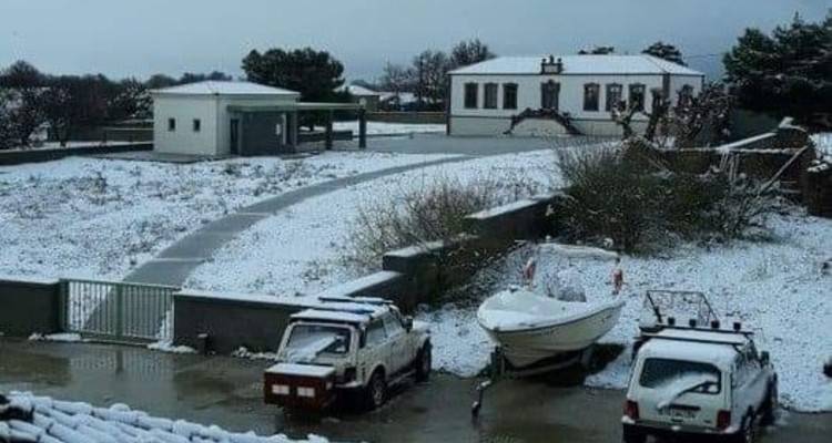 Κλειστά τα σχολεία στη Λήμνο λόγω χιονιά