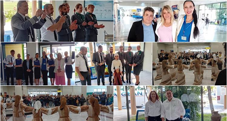 &Pi;&rho;ώ&tau;&eta; &pi;&tau;ή&sigma;&eta; charter &sigma;&tau;&eta; &Lambda;ή&mu;&nu;&omicron;: &Theta;&epsilon;&rho;&mu;ή &upsilon;&pi;&omicron;&delta;&omicron;&chi;ή &alpha;&pi;ό &tau;&eta;&nu; &Alpha;&Mu;&Kappa;&Epsilon; &laquo;&Lambda;ή&mu;&nu;&omicron;&sigmaf; &Tau;&omicron;&upsilon;&rho;&iota;&sigma;&tau;&iota;&kappa;ή" (photos)