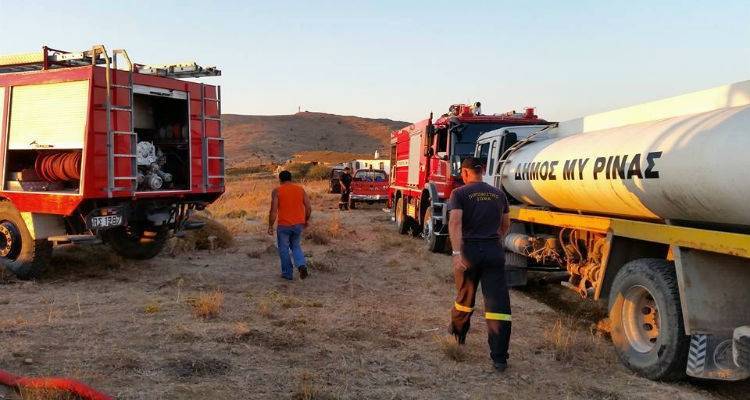Συγχαρητήρια Δημάρχου Λήμνου για την άμεση και αποτελεσματική επέμβαση στις χθεσινές πυρκαγιές