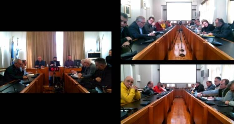 Με τη συμμετοχή των Δημάρχων Λήμνου &amp; Αγ. Ευστρατίου η έκτακτη συνεδρίαση του Δήμου Καβάλας (video)