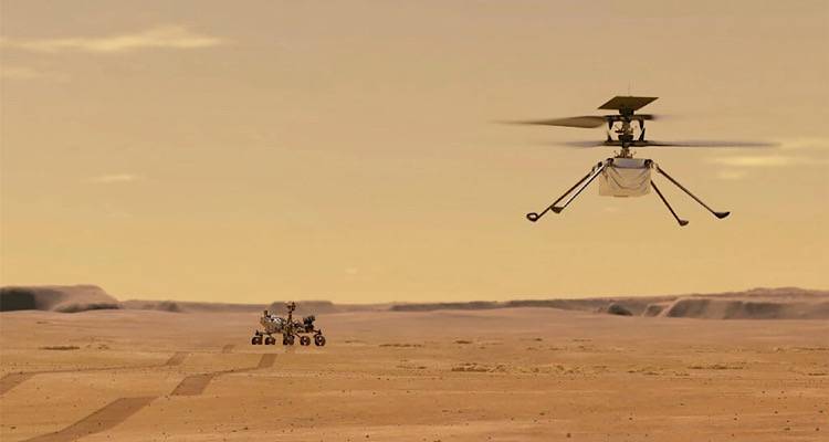 &Eta; NASA έ&chi;&alpha;&sigma;&epsilon; &tau;&eta;&nu; &epsilon;&pi;&alpha;&phi;ή &mu;&epsilon; &tau;&omicron; &epsilon;&lambda;&iota;&kappa;ό&pi;&tau;&epsilon;&rho;&omicron; Ingenuity &sigma;&tau;&omicron;&nu; Ά&rho;&eta;