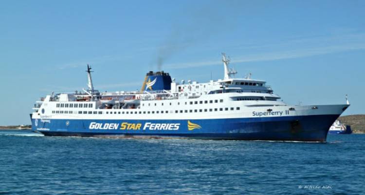 Δεν έδεσε στον Άγιο Ευστράτιο το SuperFerryII | Στο λιμάνι έμεινε ο μοναδικός επιβάτης