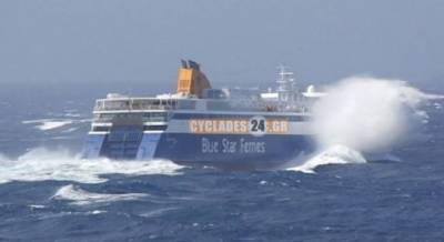 &Tau;&alpha; &kappa;ύ&mu;&alpha;&tau;&alpha; &laquo;&kappa;&alpha;&tau;ά&pi;&iota;&alpha;&nu;&raquo; &tau;&eta;&nu; &Kappa;&upsilon;&rho;&iota;&alpha;&kappa;ή &tau;&omicron; Blue Star Ithaki &sigma;&tau;&alpha; &sigma;&tau;&epsilon;&nu;ά &Tau;ή&nu;&omicron;&upsilon; &kappa;&alpha;&iota; &Mu;&upsilon;&kappa;ό&nu;&omicron;&upsilon; (video)