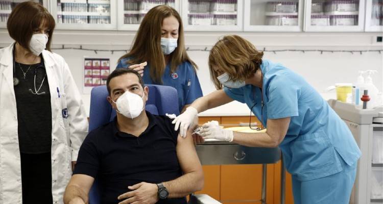Εμβολιασμοί για τον κορωνοϊό: Εμβολιάστηκε ο Αλέξης Τσίπρας