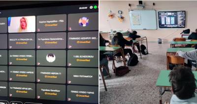 &Omicron;&iota; &mu;&alpha;&theta;&eta;&tau;έ&sigmaf; &tau;&omicron;&upsilon; &Gamma;&upsilon;&mu;&nu;&alpha;&sigma;ί&omicron;&upsilon; &Lambda;&iota;&beta;&alpha;&delta;&omicron;&chi;&omega;&rho;ί&omicron;&upsilon; &sigma;&tau;&eta;&nu; &laquo;&pi;&rho;ώ&tau;&eta; &gamma;&rho;&alpha;&mu;&mu;ή&raquo; &tau;&eta;&sigmaf; &Eta;&mu;έ&rho;&alpha;&sigmaf; &Alpha;&sigma;&phi;&alpha;&lambda;&omicron;ύ&sigmaf; &Delta;&iota;&alpha;&delta;&iota;&kappa;&tau;ύ&omicron;&upsilon;