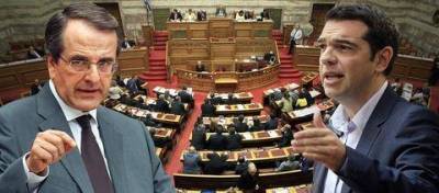 Σκληρή αναμένεται η μονομαχία Σαμαρά - Τσίπρα | Παρακολουθήστε Live την συνεδριαση