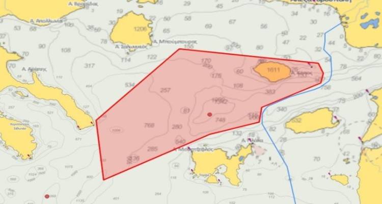 Τουρκική NAVTEX για ασκήσεις με πραγματικά πυρά μεταξύ Θάσου και Λήμνου