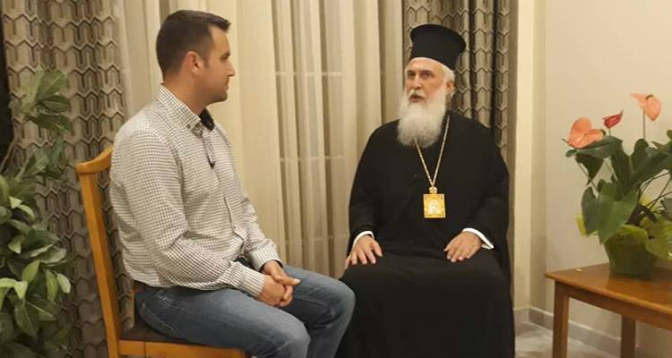 Η πρώτη τηλεοπτική συνέντευξη του νέου Μητροπολίτη Λήμνου Ιεροθέου (photos &amp; video)
