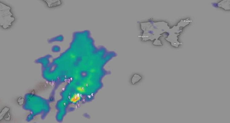 Επικείμενη καταιγίδα προσεγγίζει τη Λήμνο από τα νοτιοδυτικά