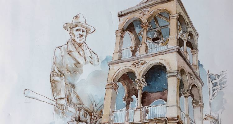 Τελετή παράδοσης-παραλαβής του αναστηλωμένου καμπαναριού Αγίου Γεωργίου Ατσικής