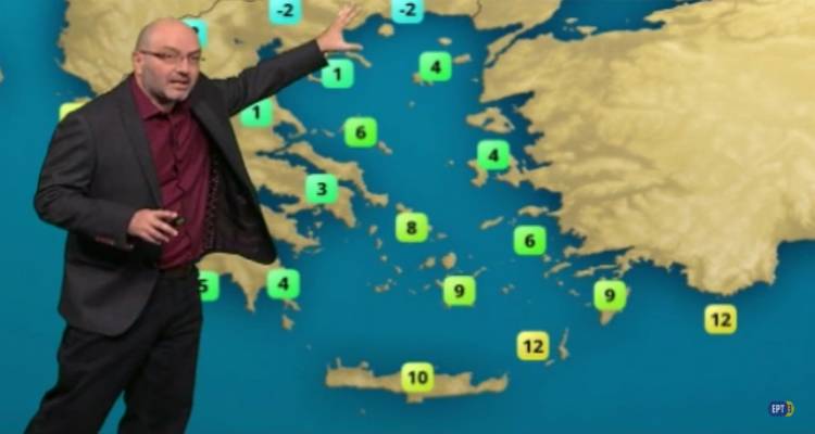 Η πρόγνωση του καιρού από τον Σάκη Αρναούτογλου (video)