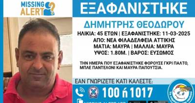 &Theta;&rho;ί&lambda;&epsilon;&rho; &mu;&epsilon; &tau;&eta;&nu; &epsilon;&xi;&alpha;&phi;ά&nu;&iota;&sigma;&eta; &tau;&omicron;&upsilon; 45&chi;&rho;&omicron;&nu;&omicron;&upsilon; &Delta;&eta;&mu;ή&tau;&rho;&eta; &Theta;&epsilon;&omicron;&delta;ώ&rho;&omicron;&upsilon; &alpha;&pi;ό &tau;&iota;&sigmaf; 11/3 -&Pi;ώ&sigmaf; &beta;&rho;ή&kappa;&alpha;&nu; &tau;&omicron; &kappa;&iota;&nu;&eta;&tau;ό &tau;&omicron;&upsilon; &sigma;&epsilon; &sigma;&pi;ί&tau;&iota; ά&lambda;&lambda;&omicron;&upsilon; &alpha;&tau;ό&mu;&omicron;&upsilon;