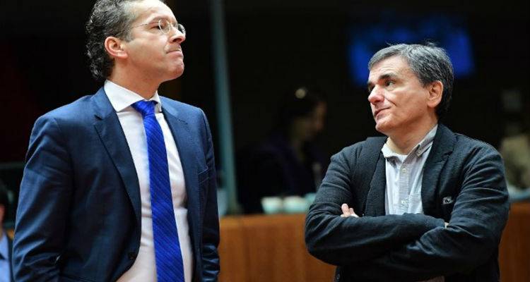 &Tau;&alpha; &tau;&rho;ί&alpha; &sigma;&epsilon;&nu;ά&rho;&iota;&alpha; &gamma;&iota;&alpha; &tau;&omicron; &sigma;&eta;&mu;&epsilon;&rho;&iota;&nu;ό Eurogroup: &Sigma;&upsilon;&mu;&phi;&omega;&nu;ί&alpha;, &pi;&alpha;&rho;ά&tau;&alpha;&sigma;&eta; ή &alpha;&delta;&iota;έ&xi;&omicron;&delta;&omicron;;
