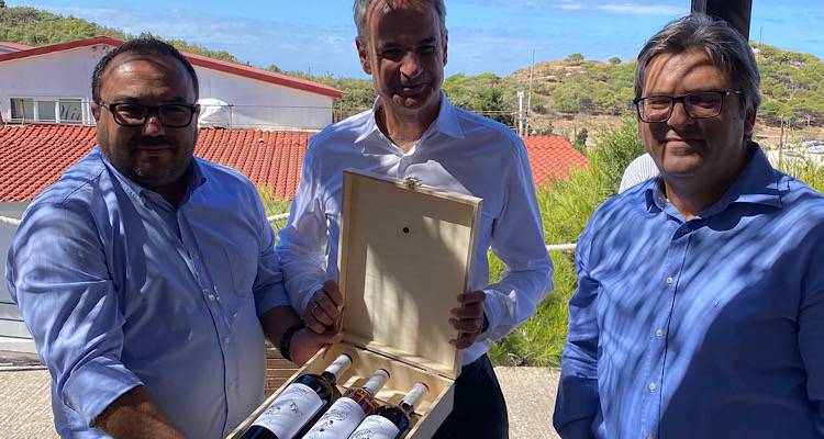 Επίσκεψη κ. Κυριάκου Μητσοτάκη στον Αγροτικό Οινοποιητικό Συνεταιρισμό Λήμνου «Η Ένωση» |Τα αιτήματα που ετέθησαν