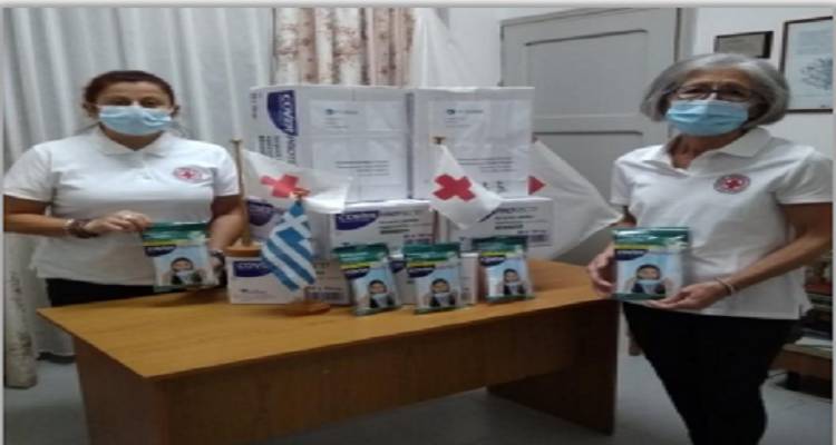 Δωρεά 3.000 μασκών μιας χρήσεως στο Περιφερειακό Τμήμα Λήμνου του Ελληνικού Ερυθρού Σταυρού.