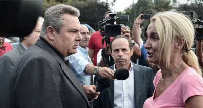 &Alpha;&nu;&tau;&iota;&mu;έ&tau;&omega;&pi;&omicron;&sigmaf; &mu;&epsilon; &tau;&eta;&nu; &omicron;&rho;&gamma;ή &tau;&omega;&nu; &pi;&omicron;&lambda;&iota;&tau;ώ&nu; &omicron; &Kappa;&alpha;&mu;&mu;έ&nu;&omicron;&sigmaf;: &Kappa;ά&eta;&kappa;&epsilon; &kappa;ό&sigma;&mu;&omicron;&sigmaf; &tau;&zeta;ά&mu;&pi;&alpha;