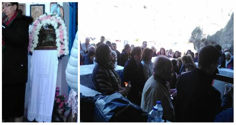 Το ιερό κειμήλιο της Παναγίας Κακαβιώτισσας στο &quot;σπίτι&quot; του | Πλήθος πιστών στη Θεία Λειτουργία (photos)