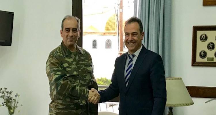 Συνάντηση με τον νέο Διοικητή της 88 ΣΔΙ είχε σήμερα ο Έπαρχος Λήμνου