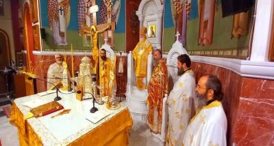 &Eta; &epsilon;&omicron;&rho;&tau;ή &tau;&omicron;&upsilon; &Alpha;&gamma;. &Gamma;&rho;&eta;&gamma;&omicron;&rho;ί&omicron;&upsilon; &Pi;&alpha;&lambda;&alpha;&mu;ά &sigma;&tau;&eta;&nu; &Mu;&eta;&tau;&rho;ό&pi;&omicron;&lambda;&eta; &Lambda;ή&mu;&nu;&omicron;&upsilon;