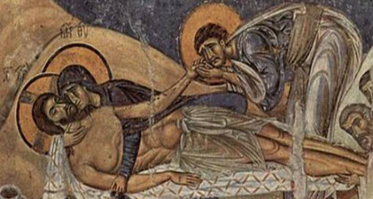 &laquo;&Eta; &zeta;&omega;ή &epsilon;&nu; &tau;ά&phi;&omega;&hellip;&raquo;