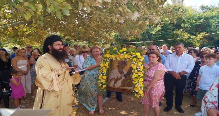 &Lambda;ή&mu;&nu;&omicron;&sigmaf;: &Pi;&alpha;&nu;&eta;&gamma;ύ&rho;&iota;&sigma;&epsilon; &tau;&omicron; &Sigma;&iota;&mu;&omega;&nu;&omicron;&pi;&epsilon;&tau;&rho;ί&tau;&iota;&kappa;&omicron; &Mu;&epsilon;&tau;ό&chi;&iota; &tau;&eta;&sigmaf; &Pi;&alpha;&nu;&alpha;&gamma;ί&alpha;&sigmaf; &Tau;&rho;ύ&gamma;&eta;&sigmaf; &sigma;&tau;&omicron; &Pi;&rho;&omicron;&pi;&omicron;ύ&lambda;&iota;