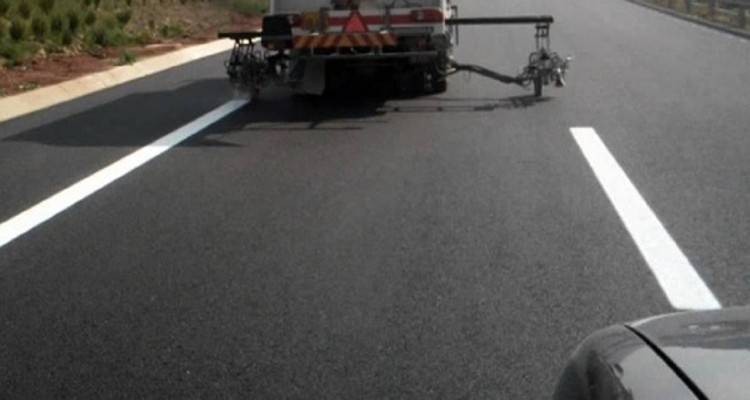 Προσωρινή διακοπή στη διαγράμμιση του Επαρχιακού οδικού δικτύου