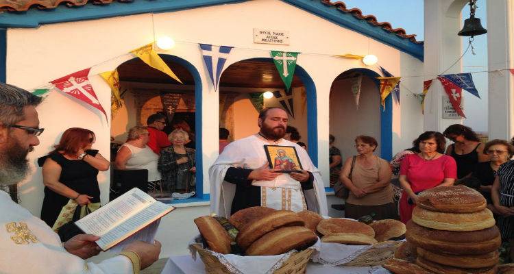 Πλήθος πιστών τίμησε τη μνήμη της Αγίας Μελιτινής στη Λήμνο (photos)