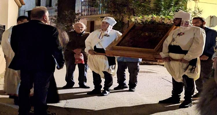 Με λαμπρότητα η λιτάνευση της εικόνας των Εισοδίων της Θεοτόκου στο Πορτιανού