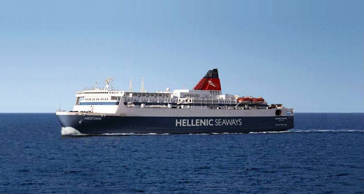 &Epsilon;&gamma;&kappa;&alpha;&iota;&nu;&iota;ά&zeta;&epsilon;&tau;&alpha;&iota; &sigma;ή&mu;&epsilon;&rho;&alpha; &tau;&omicron; &laquo;&Nu;ή&sigma;&omicron;&sigmaf; &Sigma;ά&mu;&omicron;&sigmaf;&raquo; &tau;&eta;&sigmaf; Hellenic Seaways