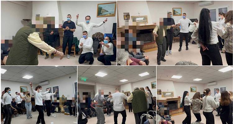 Χ.Ο.Λ Ήφαιστος: Συντροφιά με ζεστά χαμόγελα και χορό στους τρόφιμους του Γηροκομείου